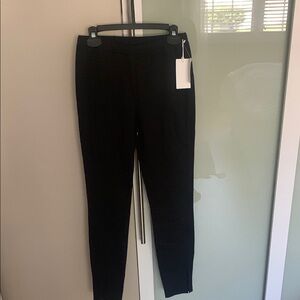 Nordstrom Classic Black Trousers with Split Ankle
